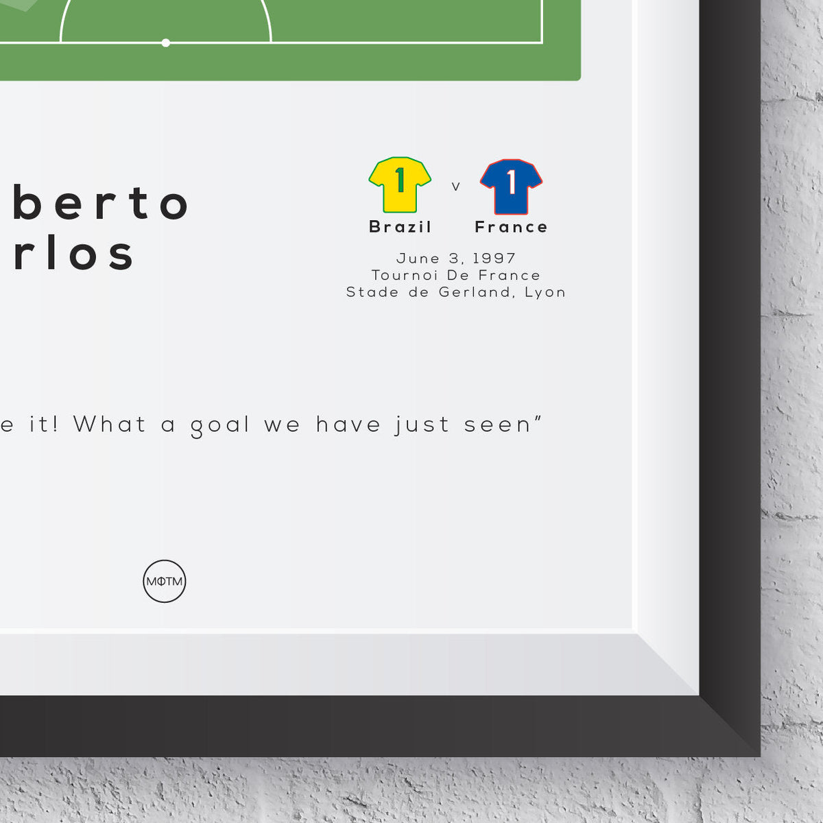 Roberto Carlos The 'Impossible' Free Kick Print