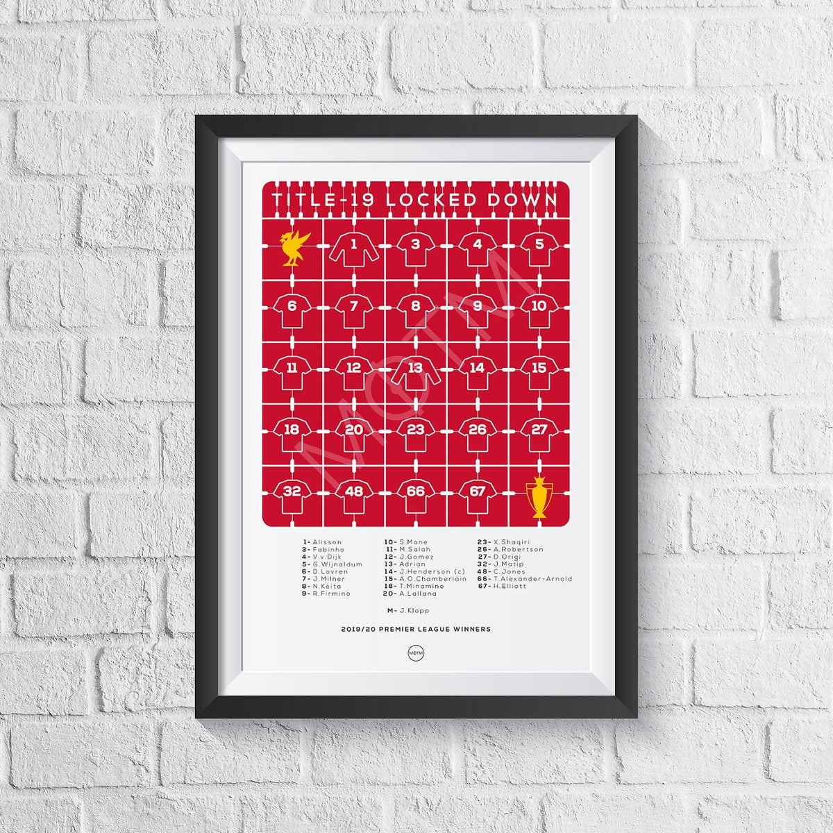 Liverpool 'Title-19 Locked Down' 2019/2020 Print