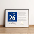 John Terry Stats & Poem Print