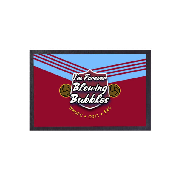 West Ham Bubbles  - Football Legends - Door Mat -60cm X 40cm