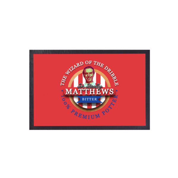 Stoke Matthews  - Football Legends - Door Mat -60cm X 40cm
