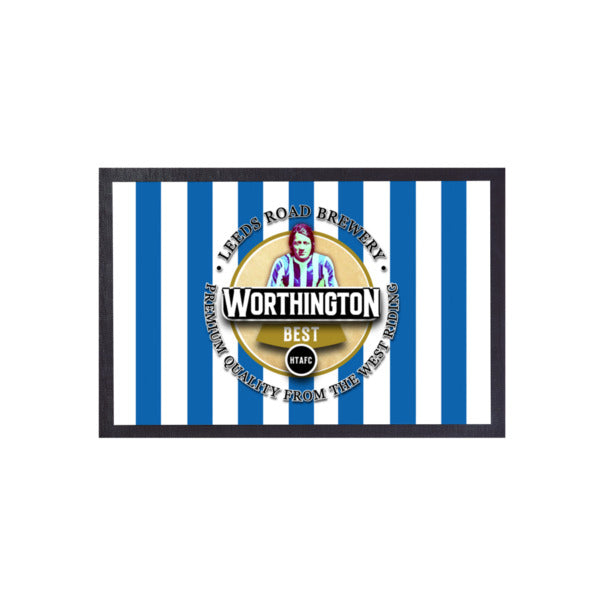 Huddersfield Worthington   - Football Legends - Door Mat -60cm X 40cm