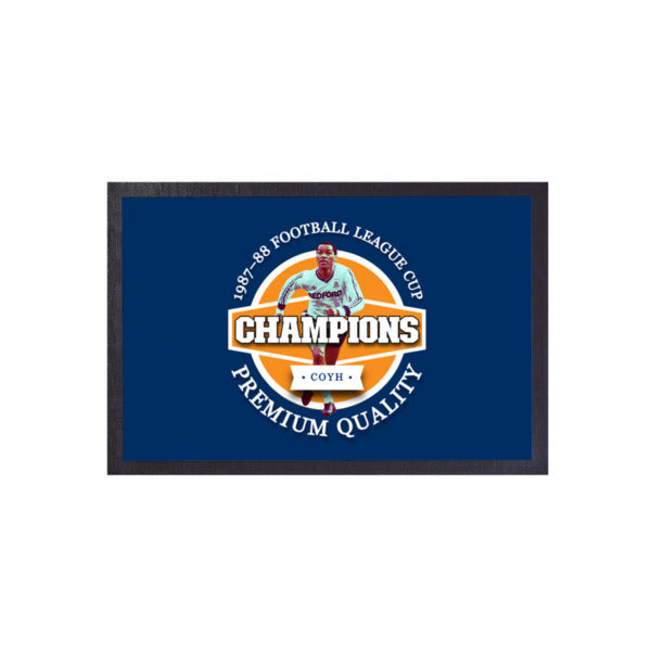 Luton League Cup  - Football Legends - Door Mat -60cm X 40cm