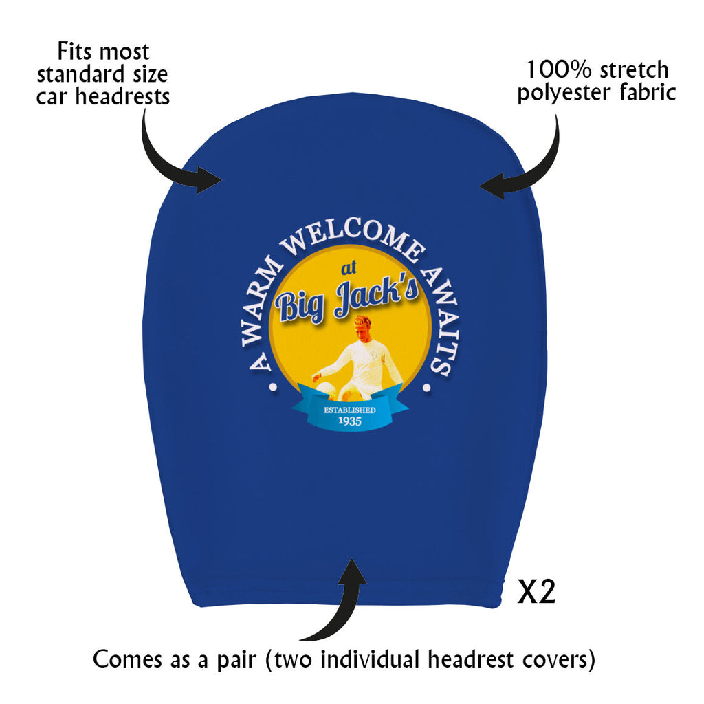Leeds Big Jack- Football Legends - Headrest Cover