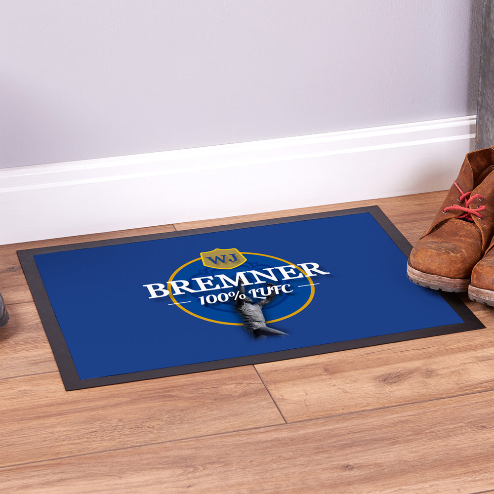 Leeds WJ Bremner - Football Legends - Door Mat -60cm X 40cm