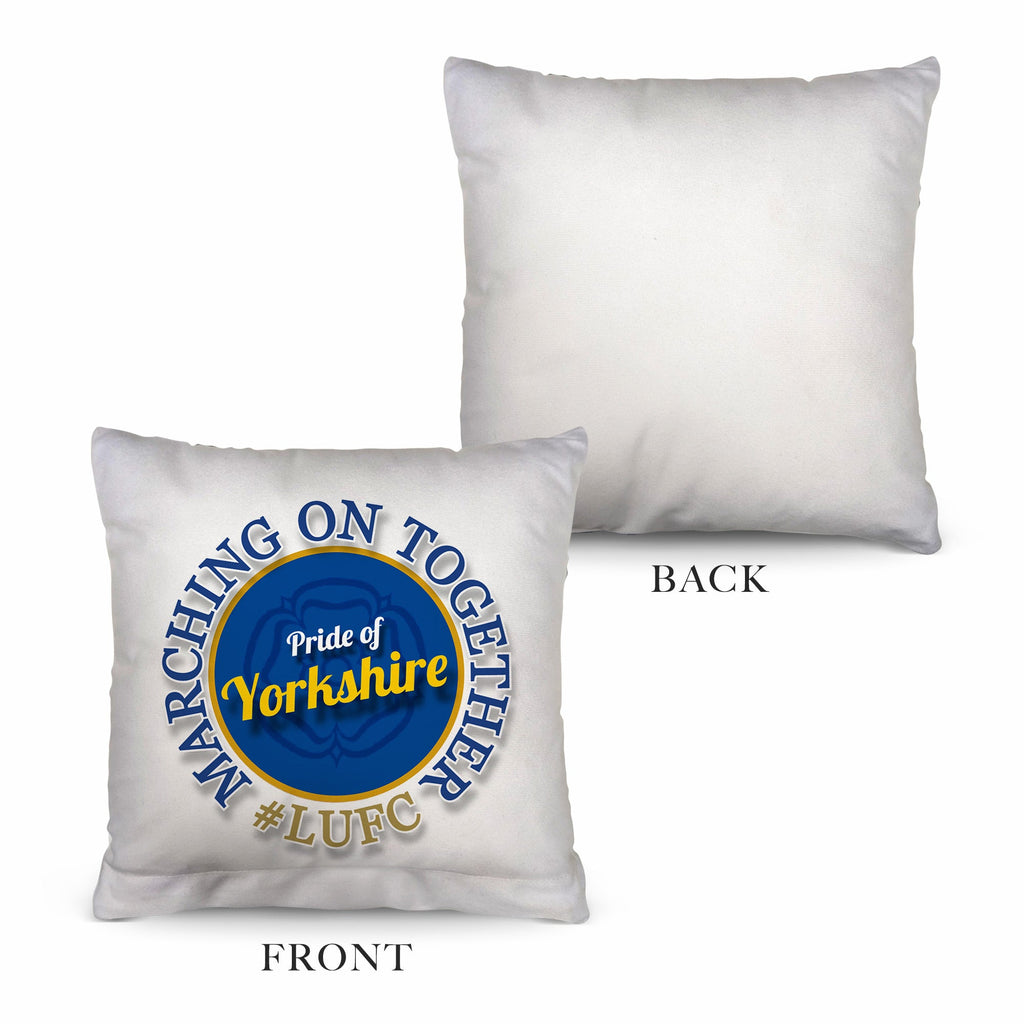 leeds marching on together - Cushion - 10"