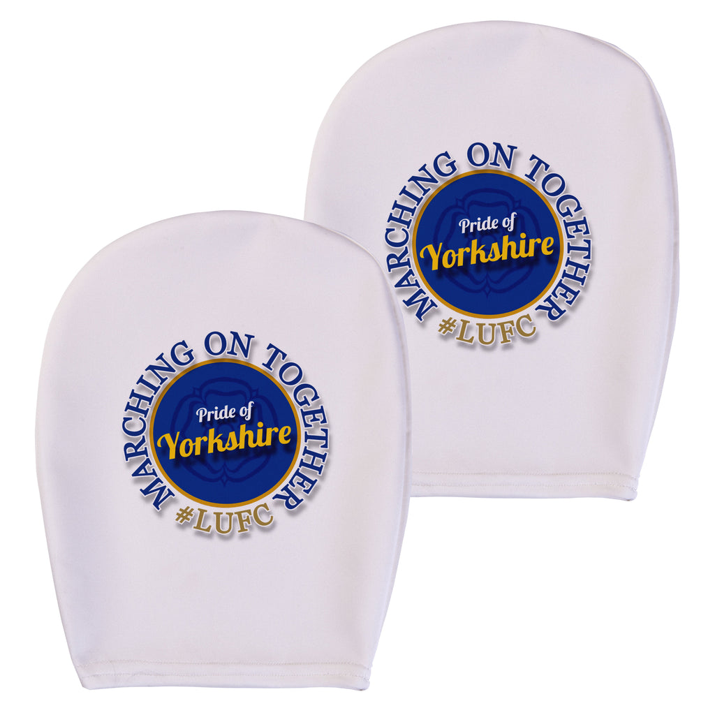 Leeds marching on together- Football Legends - Headrest Cover