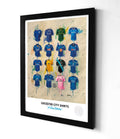 Leicester City A3 Framed Print – Iconic Foxes Shirt Wall Art