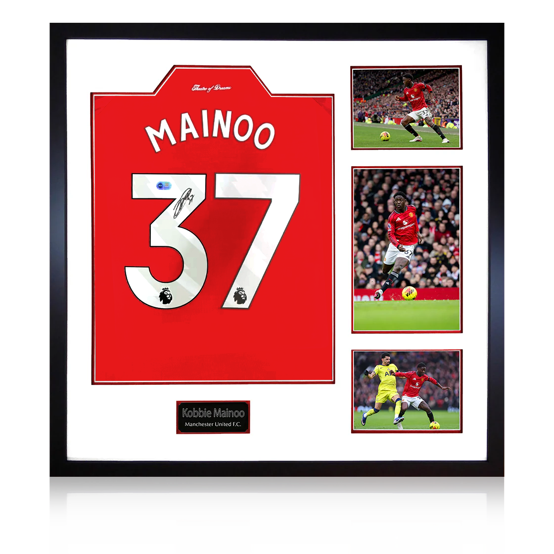Kobbie Mainoo Signed Manchester United Elite Frame (ACG Cert)
