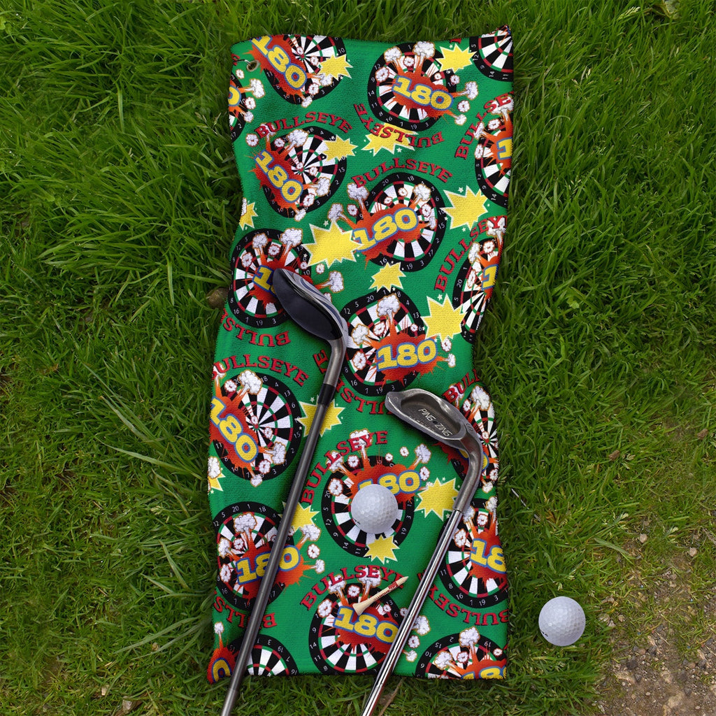 Bullseye Patterned - Personalised Darts / Golf Towel
