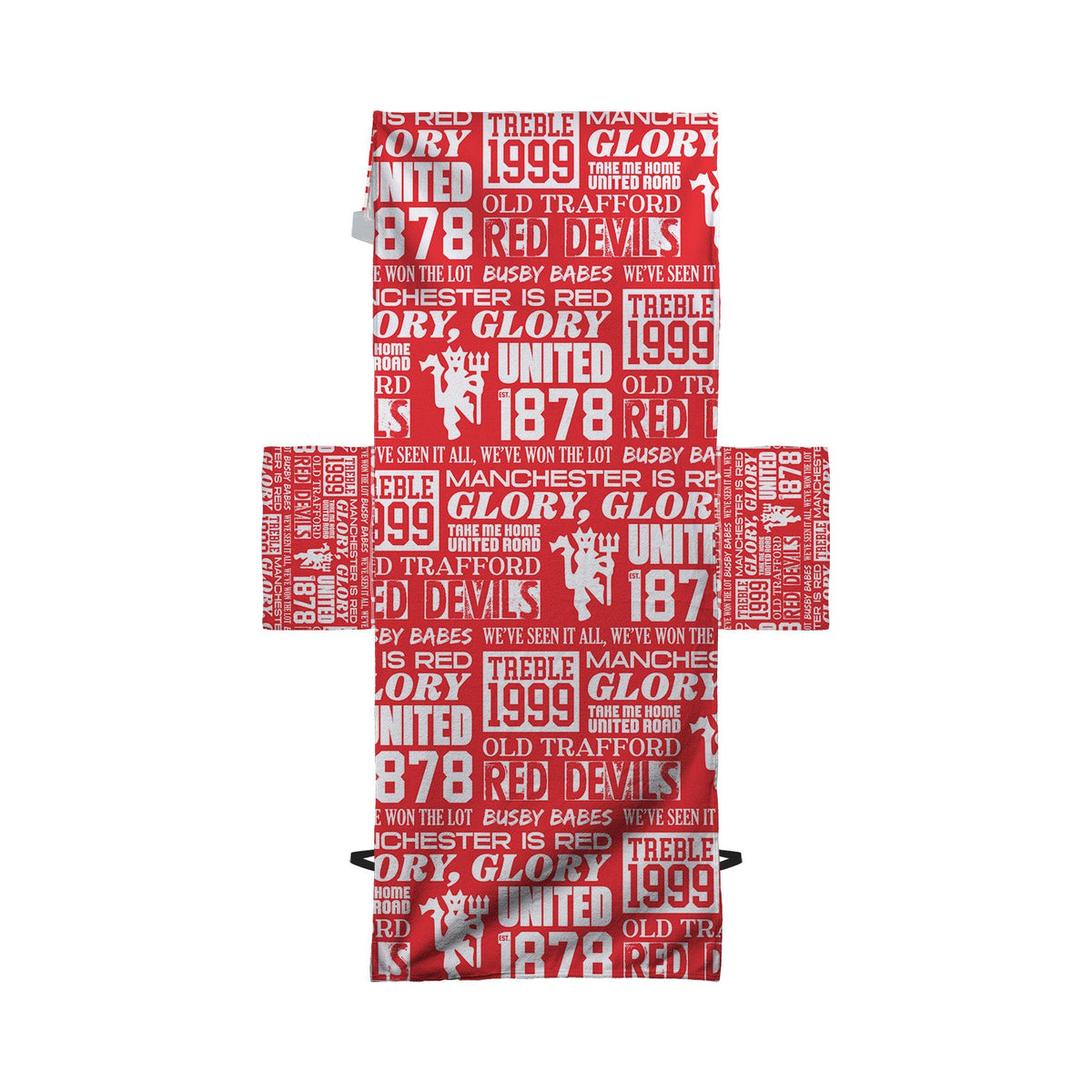 Manchester Red - Word Montage - Sunbed Towel