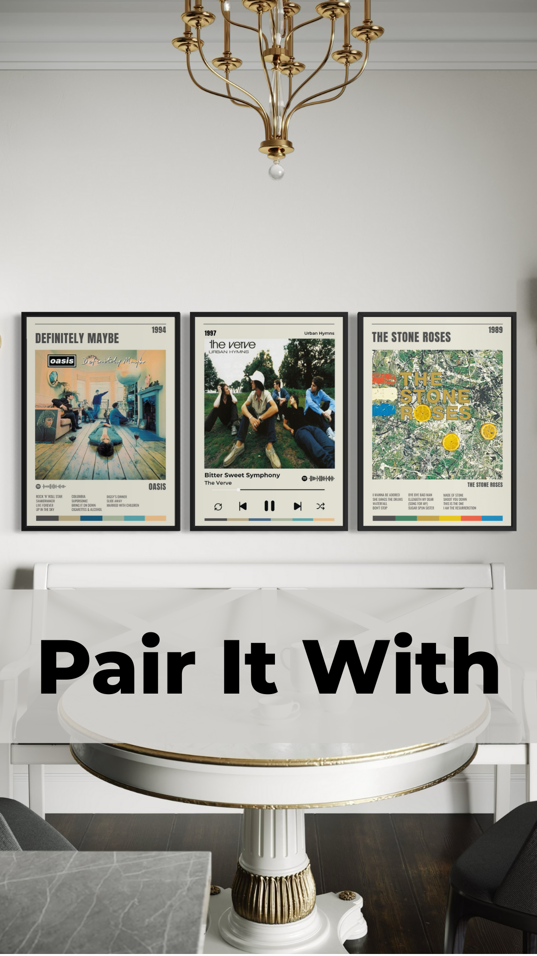 The Stone Roses Album Track Poster - Stone Roses Inspired Print