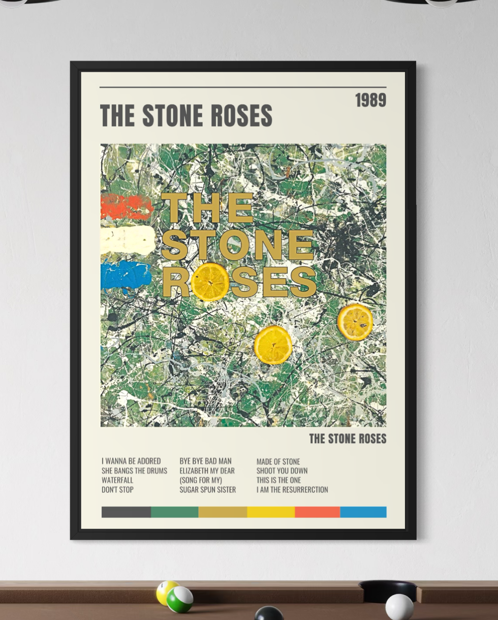 The Stone Roses Album Track Poster - Stone Roses Inspired Print