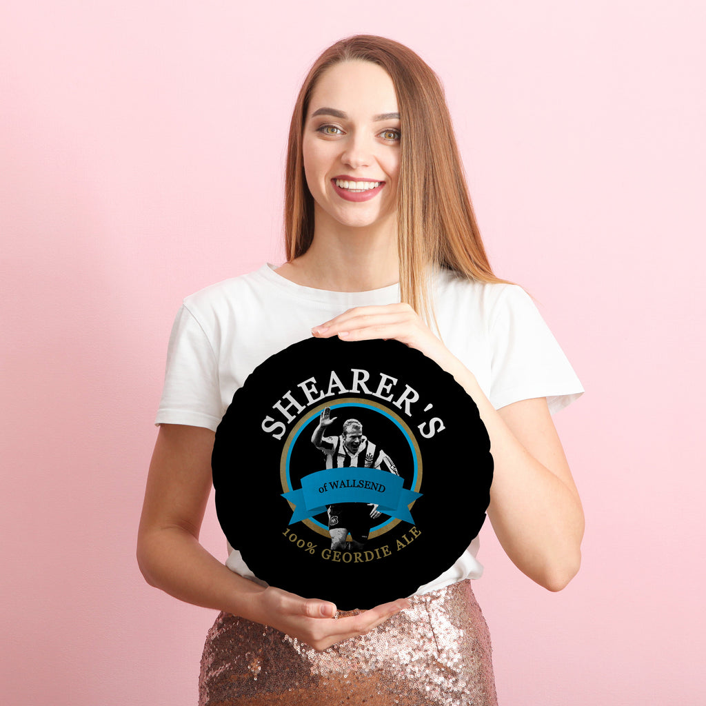 Newcastle Alan Shearer - Football Legends - Circle Cushion 14"