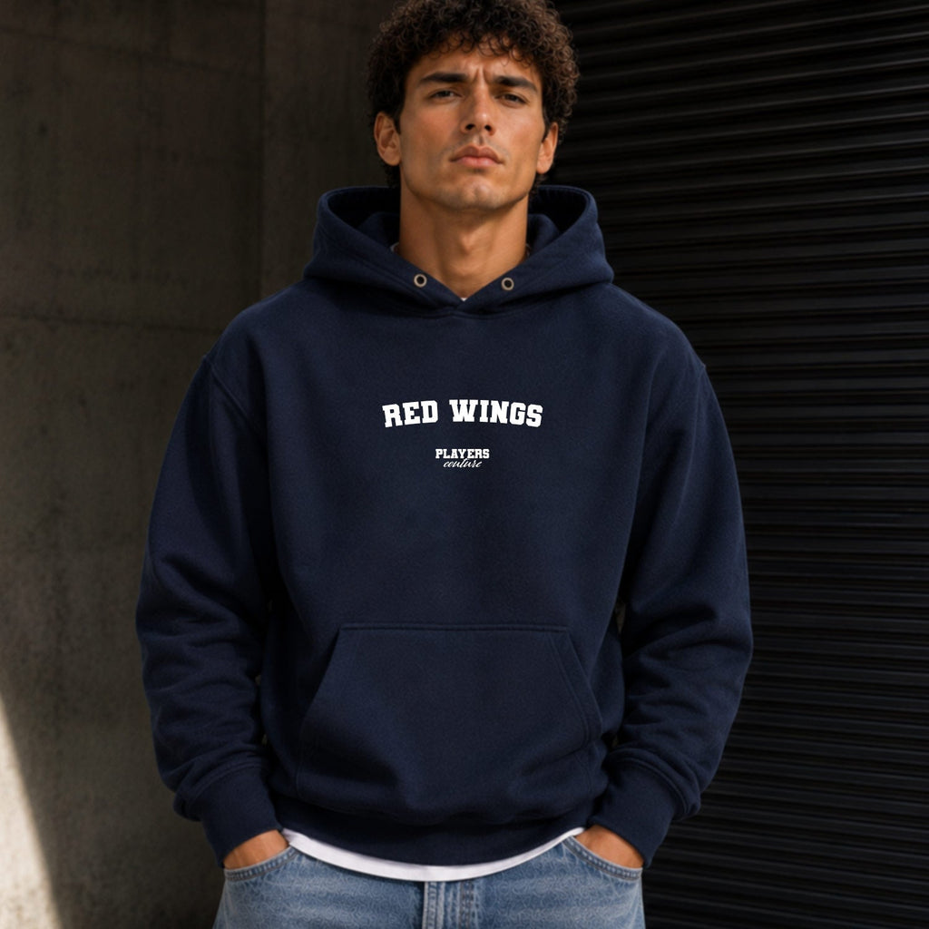 Red Wings Men's Casual Hoodie