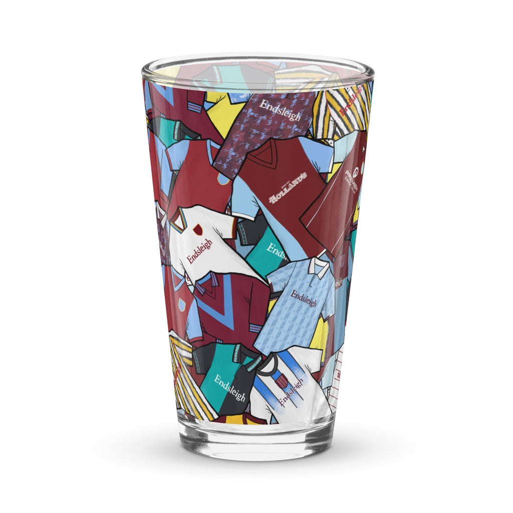 Burnley Retro Inspired Jerseys Shaker Pint Glass