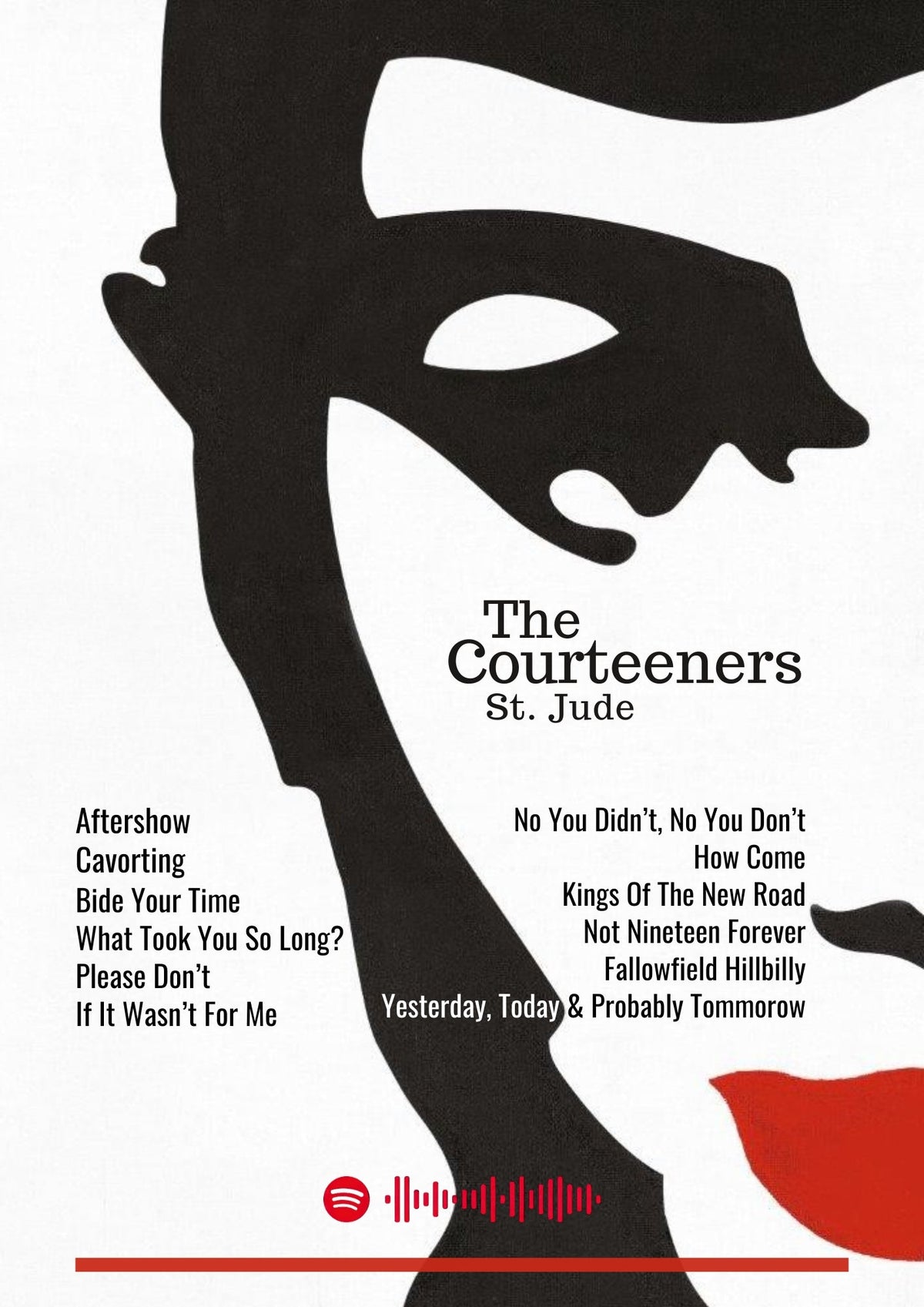 St Jude - The Courteeners Inspired Album Poster
