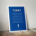 John Terry Poem Print