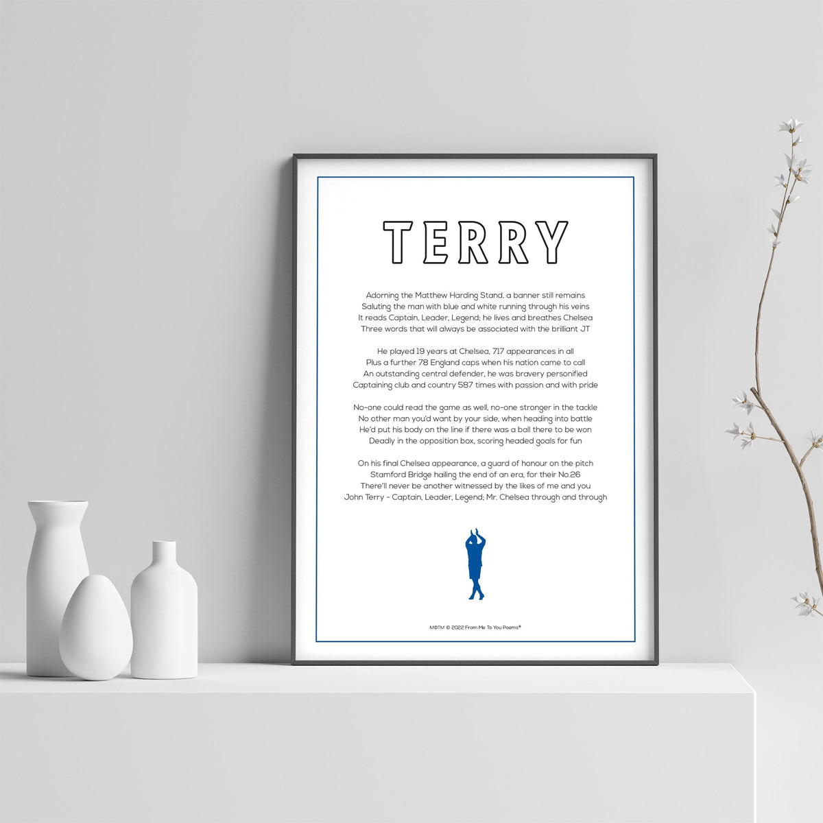 John Terry Poem Print