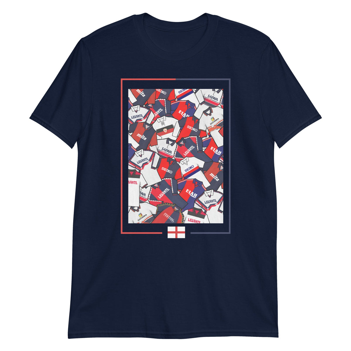 Genoa Retro Football Themed Unisex T-shirt