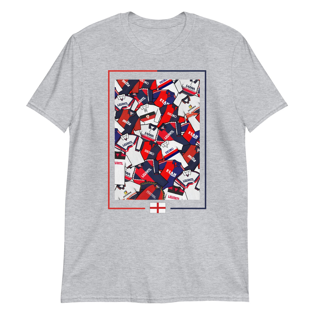 Genoa Retro Football Themed Unisex T-shirt
