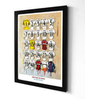 West Ham European Champions A2 Print – Hammers Shirt Art